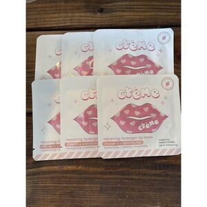 6 of The Crème Shop Repairing Hydrogel Lip Mask With Vitamin E + Shea NEW WN